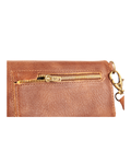 Billetera Mini Café Engrasado con Dorado