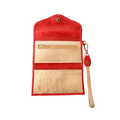 Billetera Flo Bicolor Rojo con Dorado