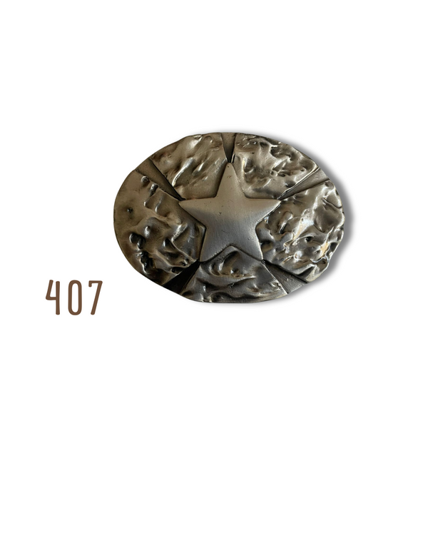 Hebilla Estrella Óvalo Plata 407