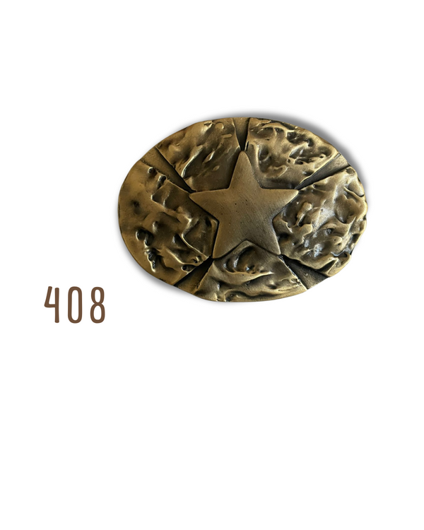 Hebilla Estrella Óvalo Dorada 408