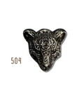 Hebilla Leopardo Plata 504