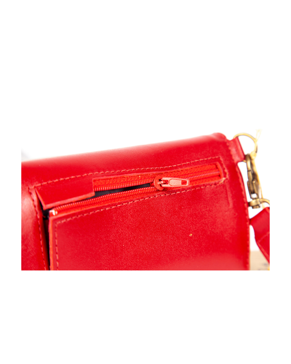 Billetera Mini Roja con Print
