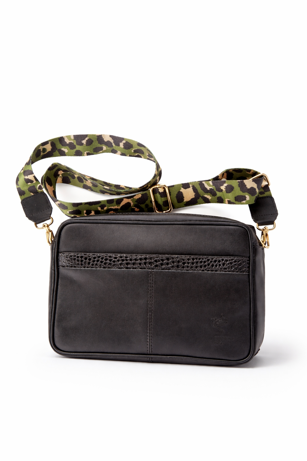 Cartera Sophi – Negro con aplicación Crocox