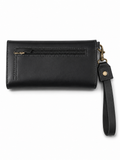 Billetera Maxi Negra Lisa
