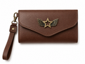 Billetera Maxi Café Engrasado