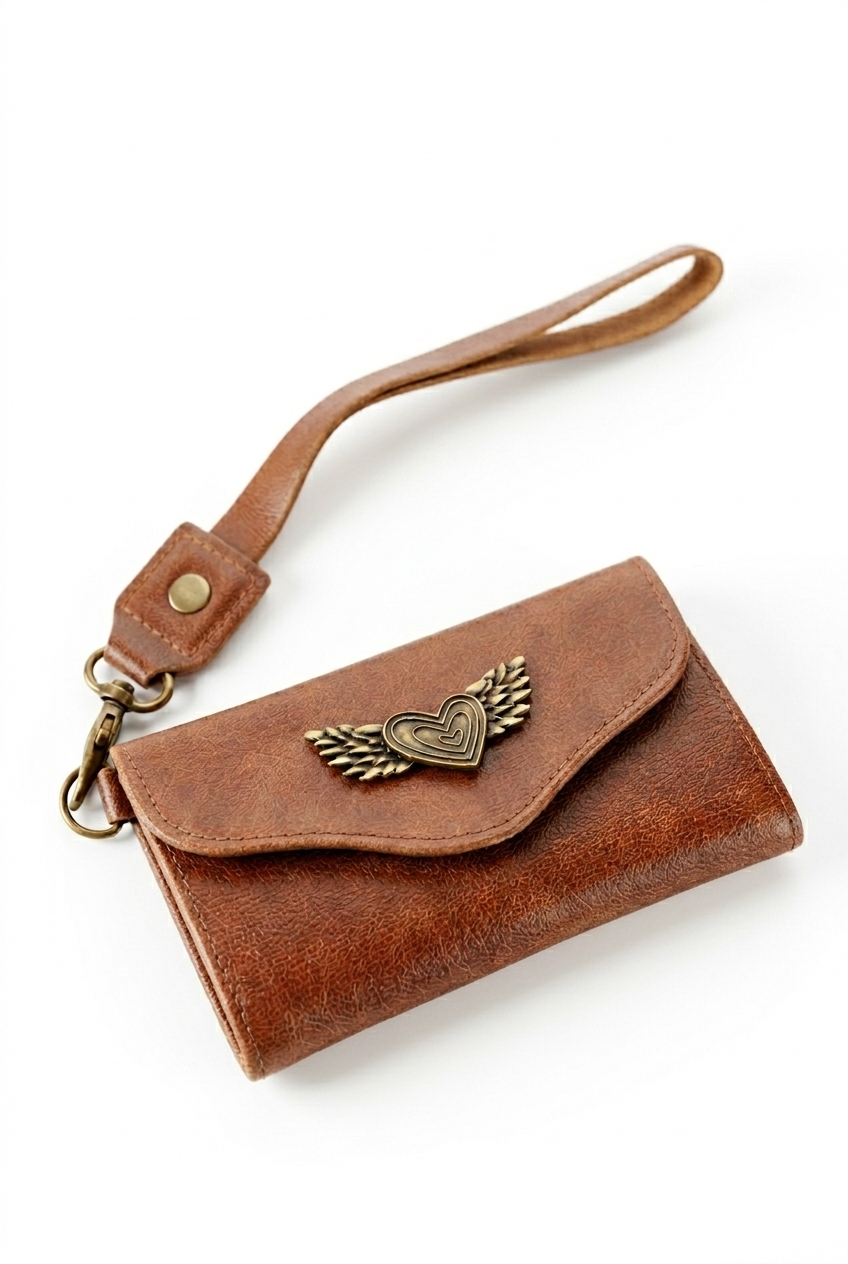Billetera Mini Café Engrasado