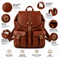 Mochila Ignacia Café Crocox/ Café NUEVO LANZAMIENTO -20%