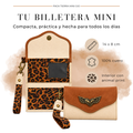 Pack Mini Billetera Blanco/ café/ Print + Cinturón Café + Hebilla Leopardo (ENVÍO GRATIS)