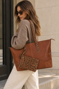 Cartera Agustina Café/ Print