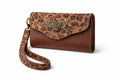 Billetera Mini Bicolor Café con Print