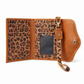 Billetera Mini Bicolor Café con Print