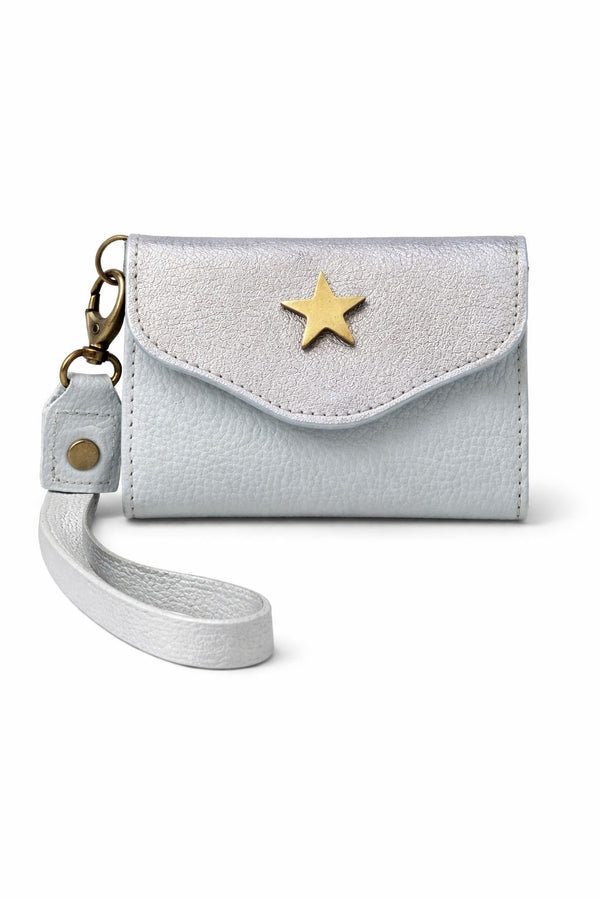 Tarjetero Isa Bicolor Celeste + Celeste Glaciar
