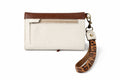 Billetera Mini Blanco/ Café/ Print