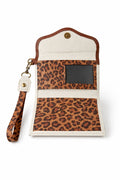 Billetera Mini Blanco/ Café/ Print