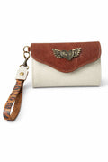 Billetera Mini Blanco/ Café/ Print
