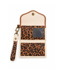 Billetera Mini Blanco/ Café claro/ Print