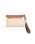 Billetera Mini Blanco/ Café claro/ Print