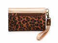 Billetera Mini Bicolor Print con Dorado