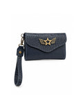 Billetera Mini Azul con Azul Crocox