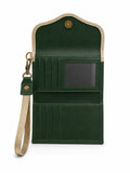 Billetera Mini Bicolor verde con dorado