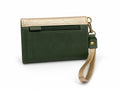 Billetera Mini Bicolor verde con dorado