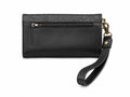 Billetera Maxi Negra con Negro Crocox