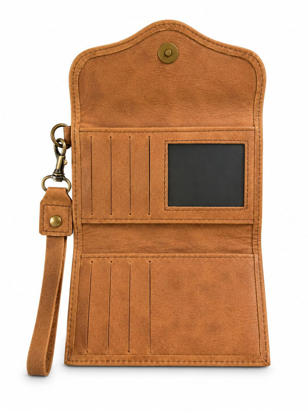 Billetera Mini Café claro