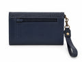 Billetera Maxi azul liso con azul crocox