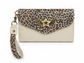 Billetera Maxi Blanco / Leopardo