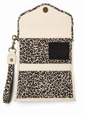 Billetera Maxi Blanco / Leopardo