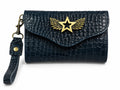 Billetera Mini Azul Crocox