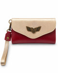 Billetera Maxi Bicolor Rojo con Dorado
