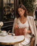 Cartera Inés Café Cocodrilo