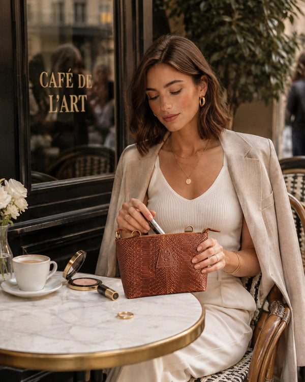 Cartera Inés Café Cocodrilo