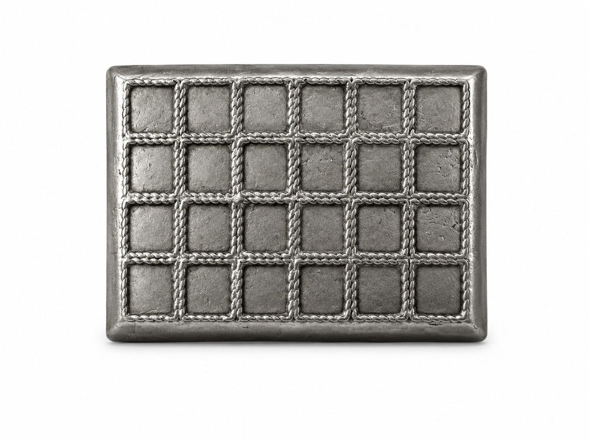 Hebilla chocolate plata 1021