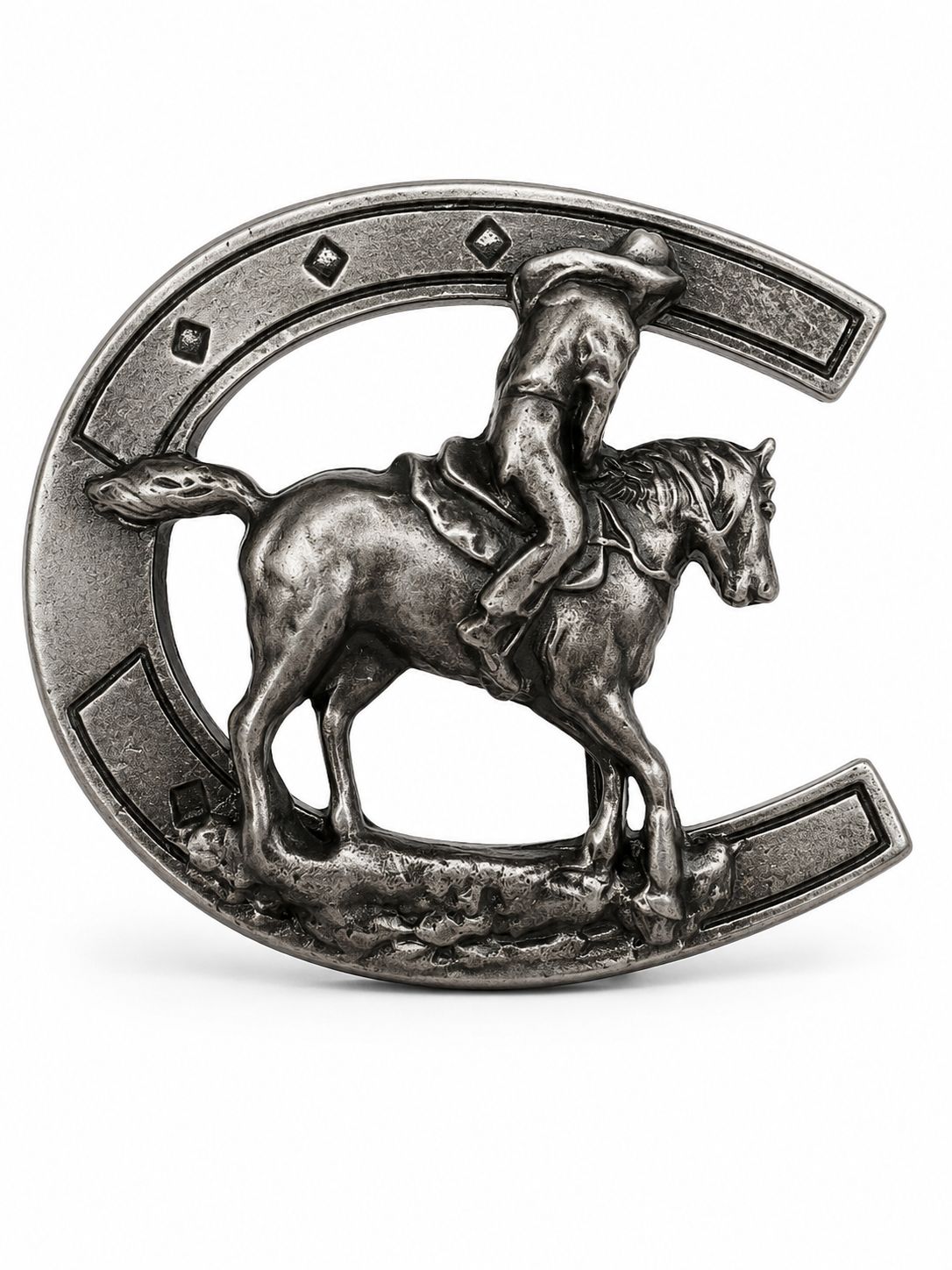 Hebilla caballo plata 1016