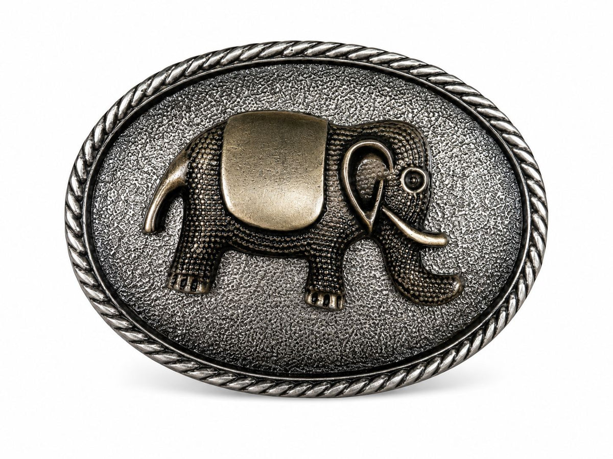 Hebilla elefante plata 1011