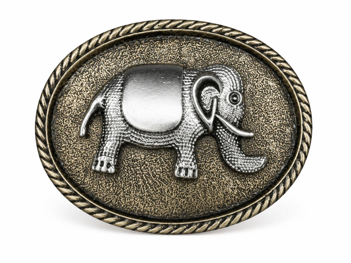 Hebilla elefante dorada 1010