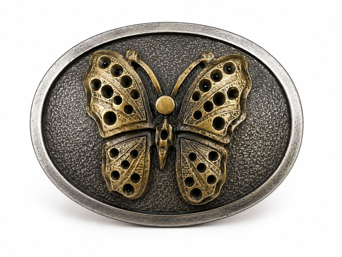 Hebilla mariposa plata 1009