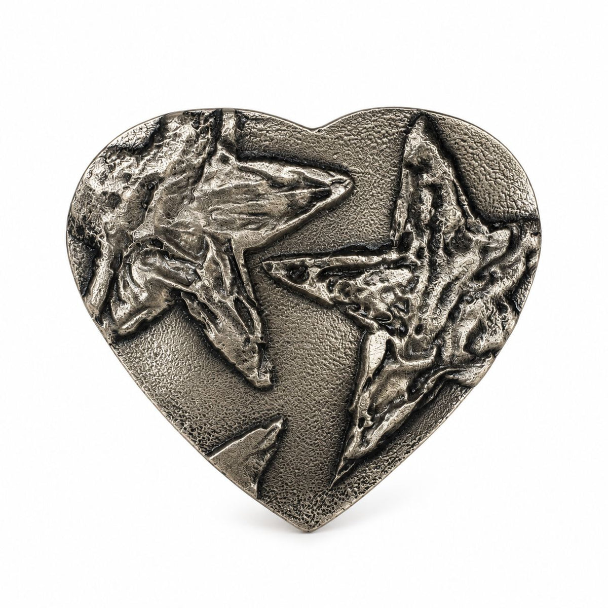 Hebilla corazón estrella dorada 1004