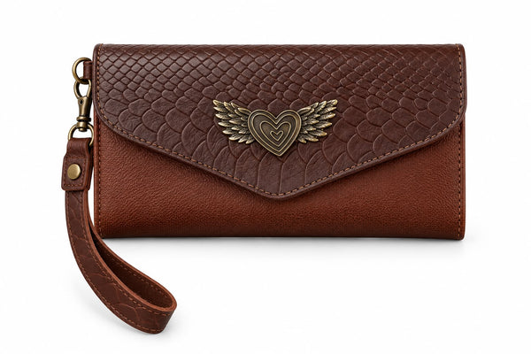 Billetera Maxi Café con Café Crocox