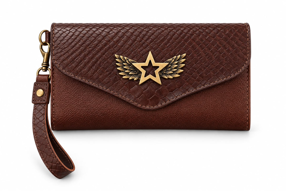 Billetera Maxi Café con Café Crocox