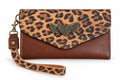 Billetera Maxi Bicolor Café con Print