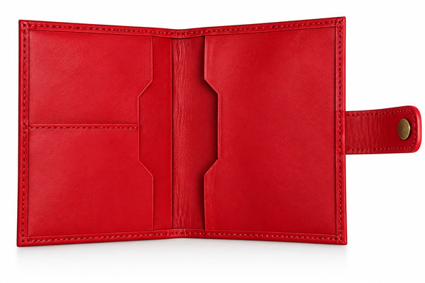 Porta Pasaporte Nela Rojo