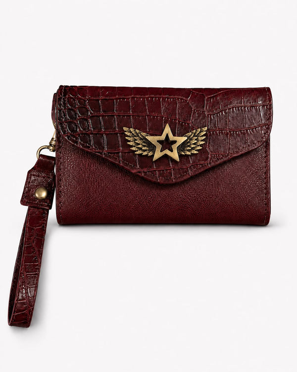 Billetera Mini Burdeo