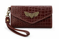 Billetera Maxi Burdeo Crocox